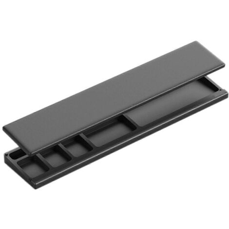 Boîte de rangement de bureau avec repose-poignets pour clavier mécanique noir--