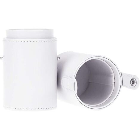 Boîte de rangement de bureau pour seau de pinceaux de maquillage (blanc)