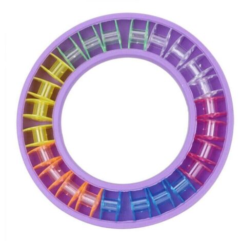 Boîte de Rangement de Canette, Canette Saver Silicone Canette Boîte de Rangement Rond Portable de Stockage DIY Travail Manuel À la Maison À Coudre Accessoires 24 Pcs