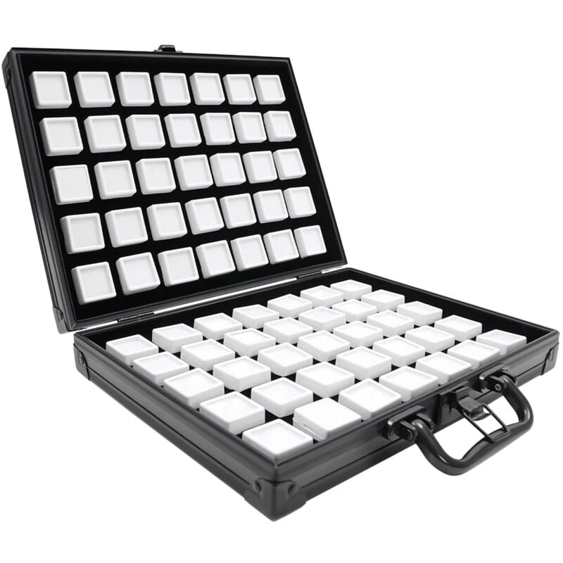 Boîte de Rangement de Collection daffichage de Pierres précieuses de Diamant de gemme de 60 grilles, vitrine dorganisateur de boîte à Bijoux de