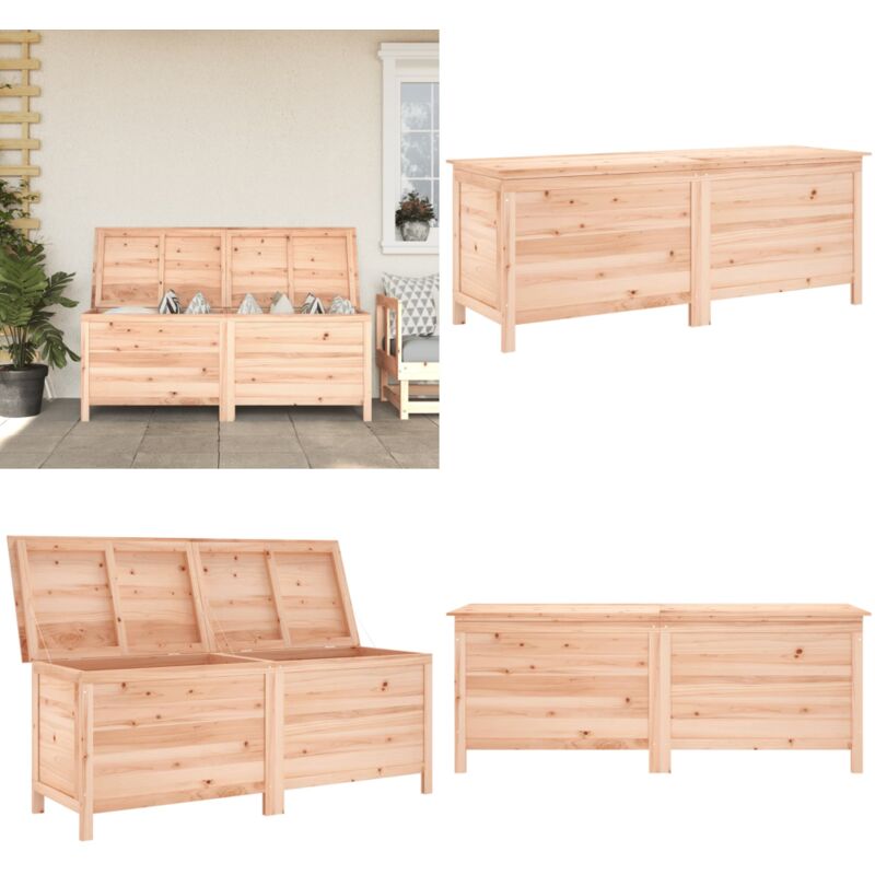 Boîte de rangement de jardin 150x50x56,5 cm bois massif sapin - Boîte De Rangement Jardin - Coffre De Jardin - Rangement Extérieur - Meuble De Jardin