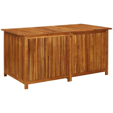 Boîte de rangement de jardin 150x80x75 cm Bois d'acacia solide