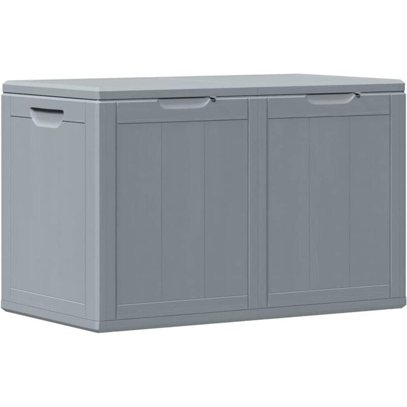Vidaxl - Boîte de rangement de jardin 180 l Gris pp Rotin
