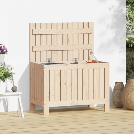 Coffre de rangement extérieur en bois traité – 188 x 78 x 70 cm - Happy  bois - Le spécialiste des piscines hors sol en bois