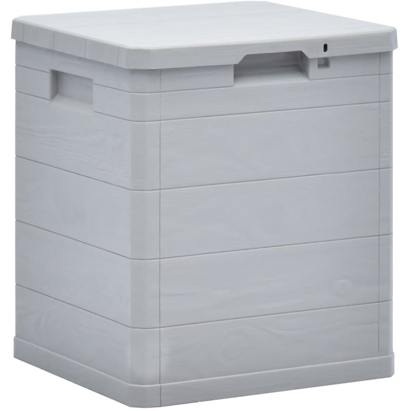 Vidaxl - Boîte de rangement de jardin 90 l Gris clair