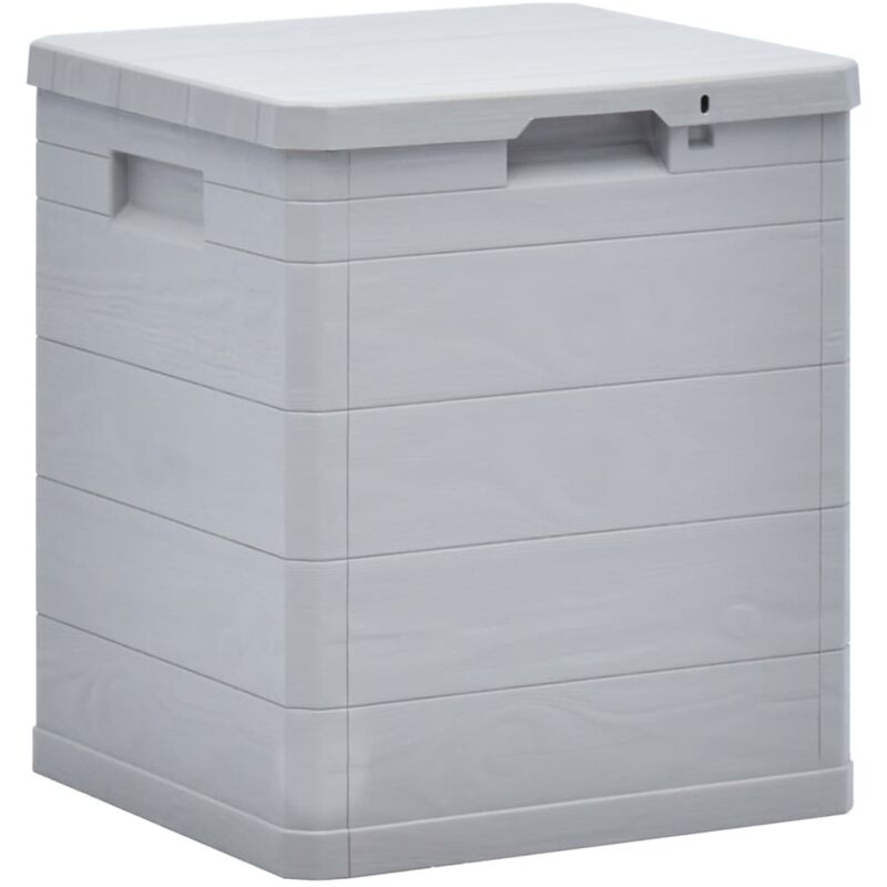 Boîte de rangement de jardin 90 l Gris clair Vidaxl