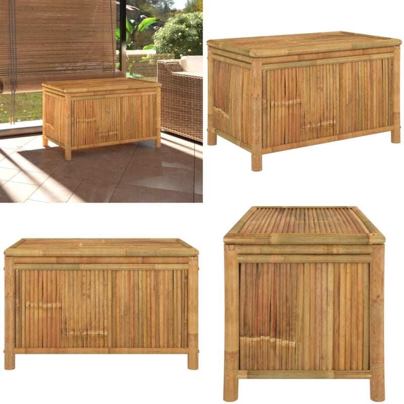 Vidaxl - Boîte de rangement de jardin 90x52x55 cm Bambou - Coffre De Jardin - Rangement Extérieur - Boîte De Rangement - Meuble De Jardin - Bambou