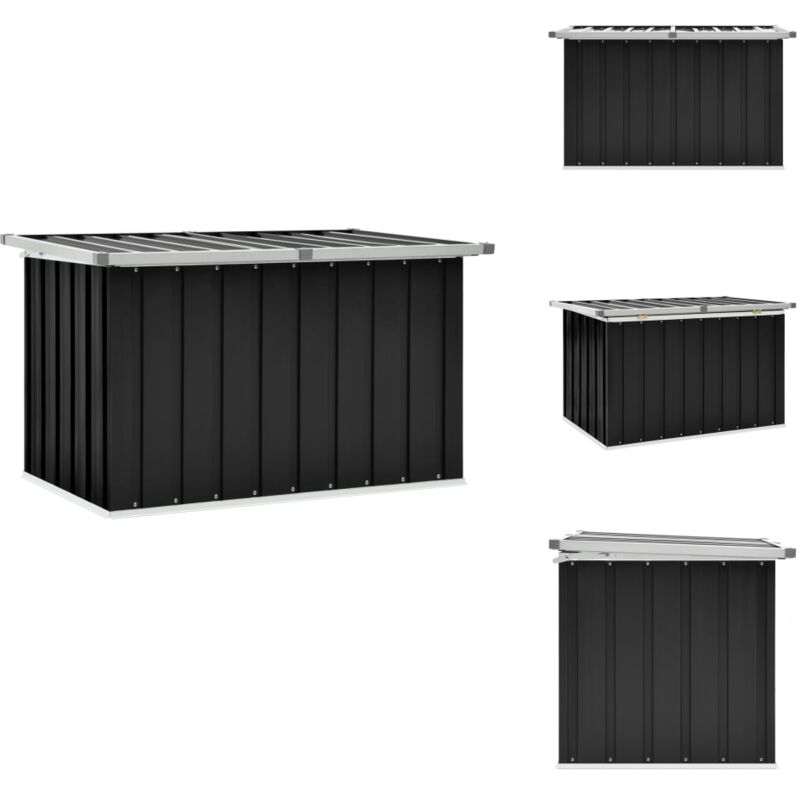 Boîte de rangement de jardin Anthracite 109x67x65 cm - Coffre De Jardin - Rangement Extérieur - Boîte De Rangement - Meuble De Jardin - Boîte à Outils