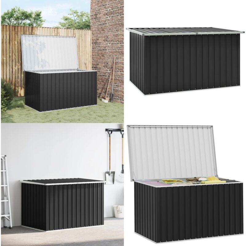 Boîte de rangement de jardin Anthracite 171x99x93 cm - Coffre De Jardin - Rangement Extérieur - Boîte De Rangement - Boîte à Outils - Mobilier De