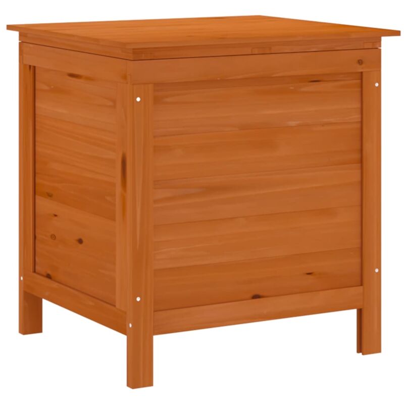 Vidaxl - Boîte de rangement jardin marron 50x49x56,5cm bois massif sapin