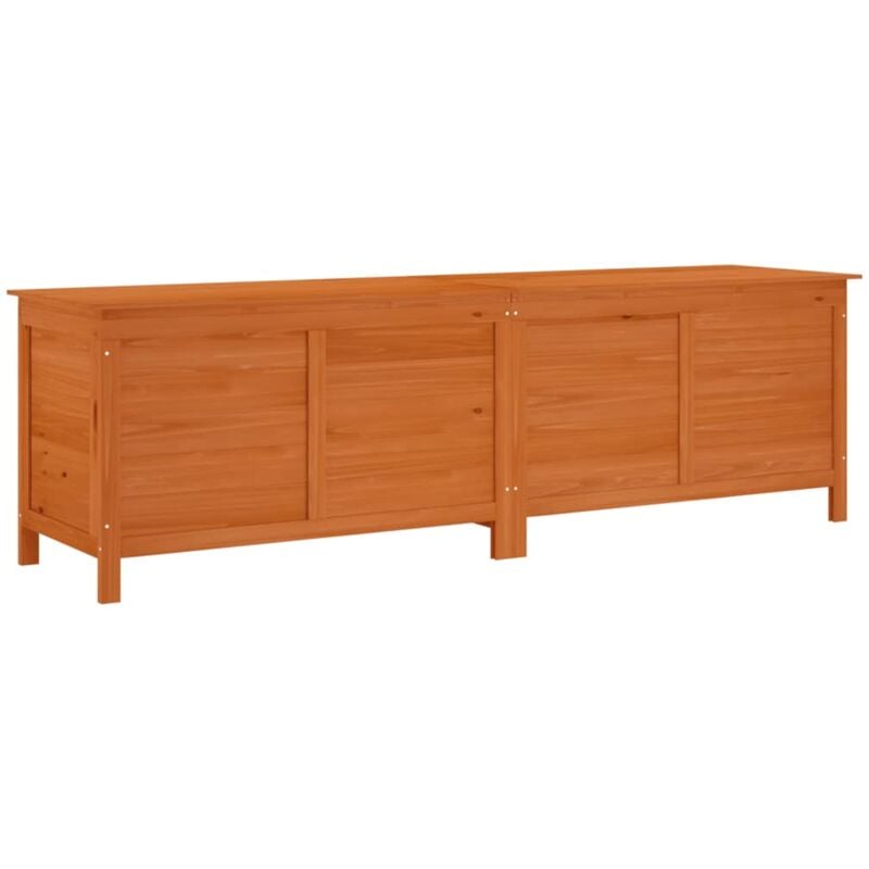 Vidaxl - Boîte de rangement de jardin marron bois massif de sapin