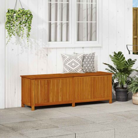 Boîte de rangement de jardin-Coffre de rangement-Stockage Rangement 175x50x58 cm Bois d'acacia solide 514199