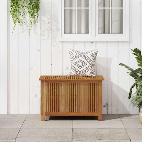 Boîte de rangement de jardin-Coffre de rangement-Stockage Rangement 90x50x58 cm bois d'acacia massif 826114