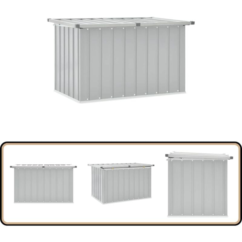 Vidaxl - Boîte de rangement de jardin Gris 109x67x65 cm - Boîte De Rangement Jardin - Coffre De Jardin - Rangement Exterieur - Meuble De Jardin