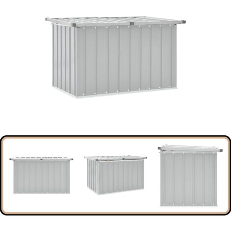 Boîte de rangement de jardin Gris 109x67x65 cm - Boîte De Rangement Jardin - Coffre De Jardin - Rangement Exterieur - Meuble De Jardin - Coffre De Rangement