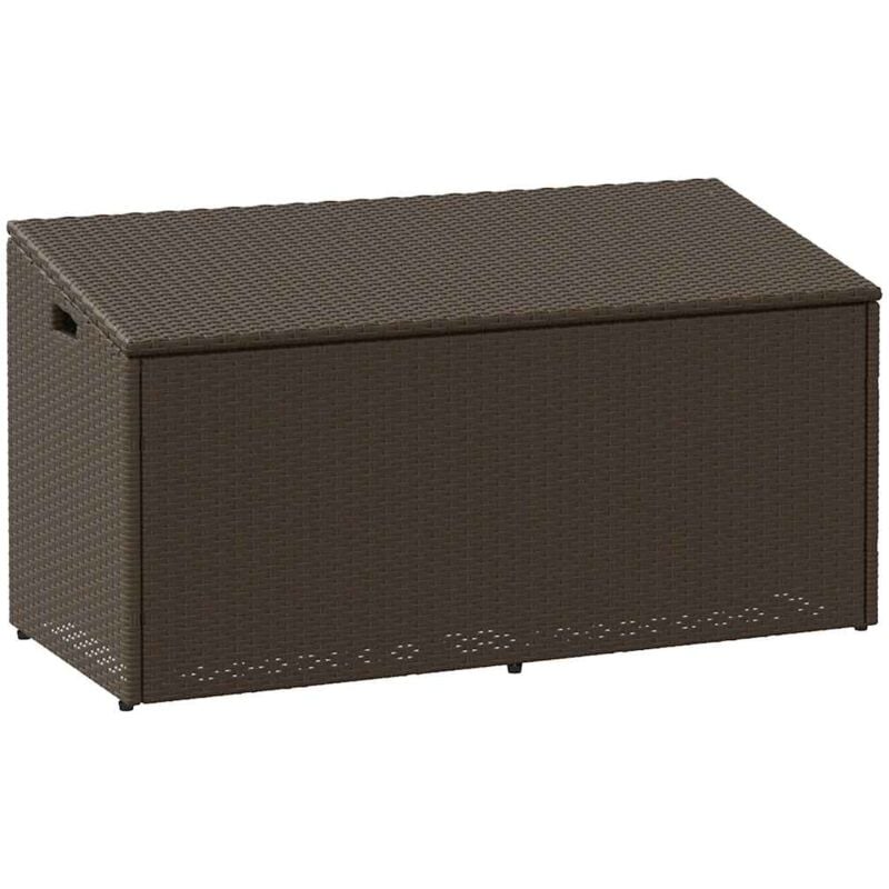 Vidaxl - Boîte de rangement de jardin marron 110x50x58 cm résine tressée