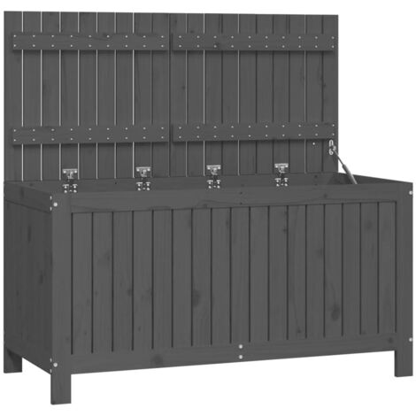Boîte de rangement de jardin Gris 121x55x64 Bois de pin