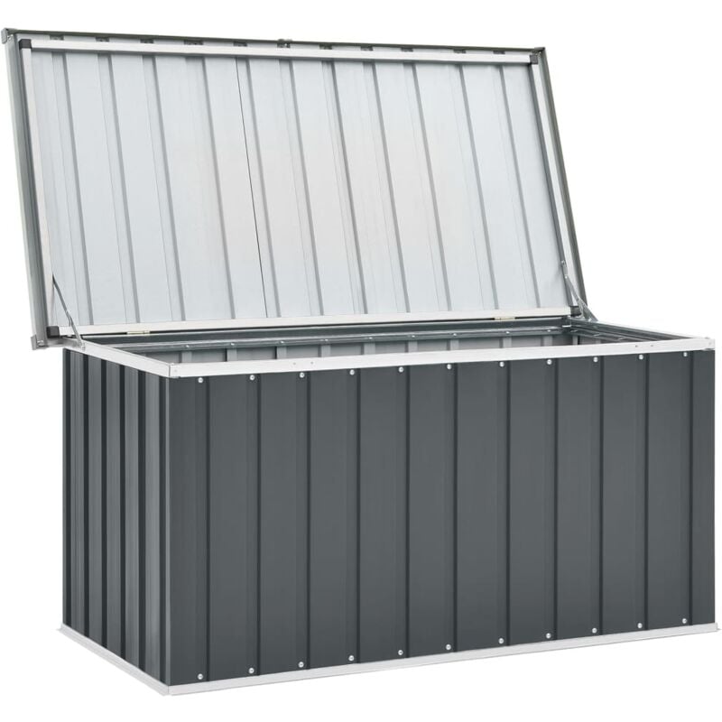 Hommoo - inlife Boîte de rangement de jardin Gris 129x67x65 cm