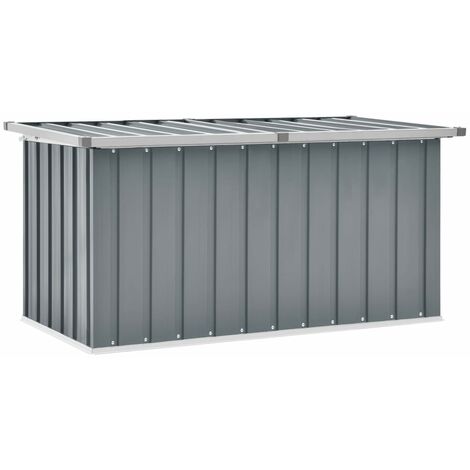 Boîte de rangement de jardin Gris 129x67x65 cm
