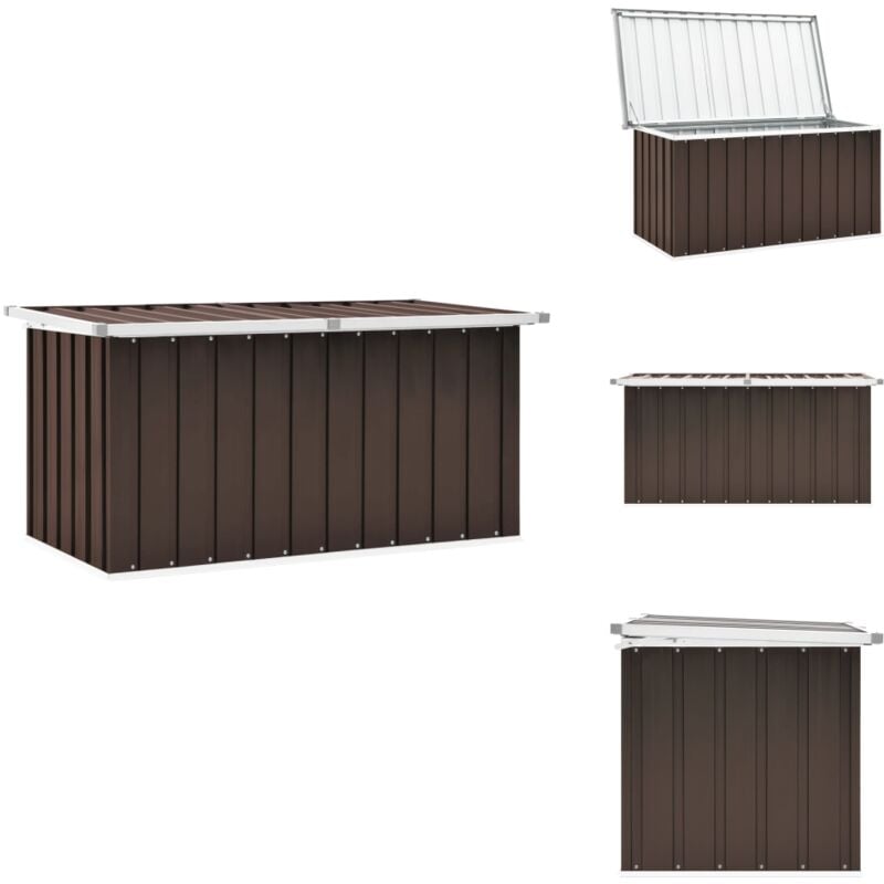 Vidaxl - Boîte de rangement de jardin Marron 129x67x65 cm - Boîte De Rangement Jardin - Coffre De Jardin - Rangement Extérieur - Meuble De Jardin