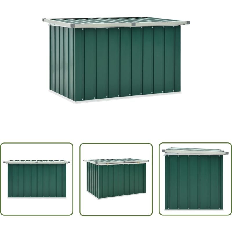 Eliauk - The Living Store Boîte de rangement de jardin Vert 109x67x65 cm - Boîte De Rangement Jardin - Coffre De Rangement Extérieur - Rangement