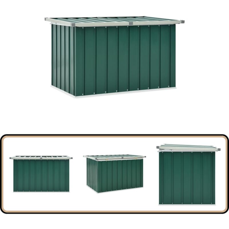 Boîte de rangement de jardin Vert 109x67x65 cm - Boîte De Rangement Jardin - Coffre De Rangement Extérieur - Rangement Jardin - Coffre De Jardin