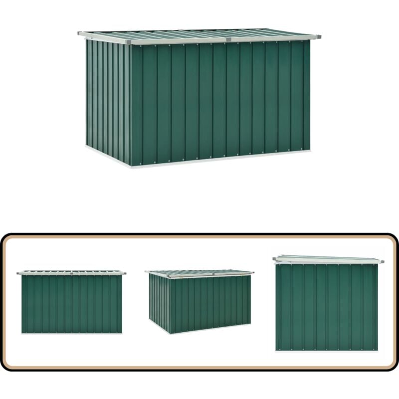 Boîte de rangement de jardin Vert 149x99x93 cm - Boîte De Rangement Jardin - Coffre De Jardin - Rangement Extérieur - Meuble De Jardin - Stockage