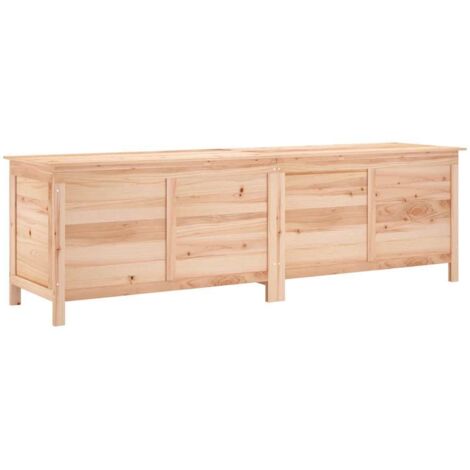 Boîte de rangement de jardin，Coffre de rangement 198,5x50x56,5 cm bois massif sapin CFW721678