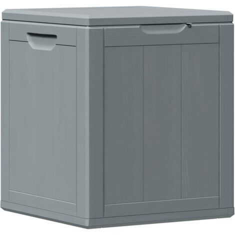 Boîte de rangement de jardin，Coffre de rangement 90 L Gris PP Rotin CFW131138