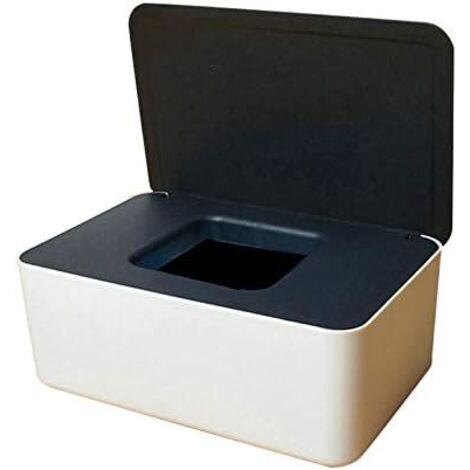 Boîte de rangement de lingettes humides, support de distributeur de lingettes humides avec couvercle