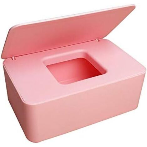 Boîte de rangement de lingettes humides, support de distributeur de lingettes humides avec couvercle