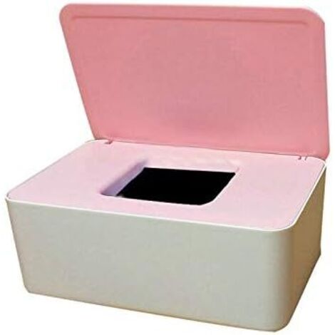Boîte de rangement de lingettes humides, support de distributeur de lingettes humides avec couvercle