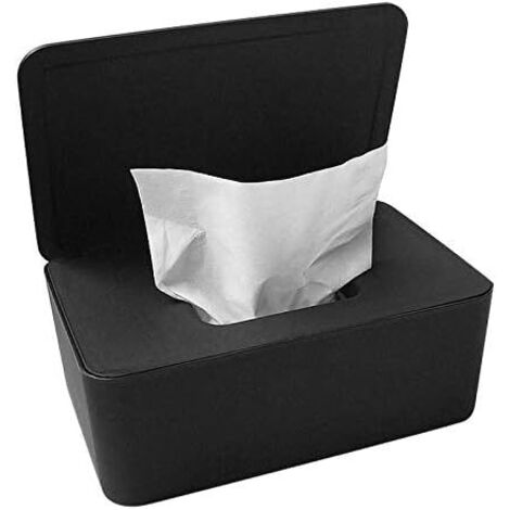 Boîte de rangement de lingettes humides, support de distributeur de lingettes humides avec couvercle