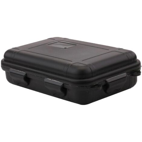 Boîte de rangement de survie extérieure antichoc et étanche 2024, étui de voyage scellé, noir, taille L