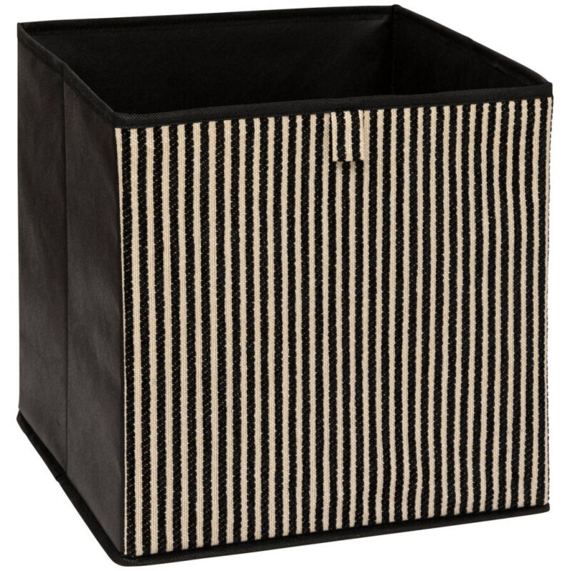 Boite de Rangement Déco "Cotty" 31x31cm Noir