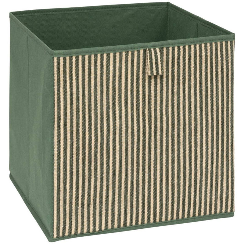 Boite de Rangement Déco "Cotty" 31x31cm Vert Foncé