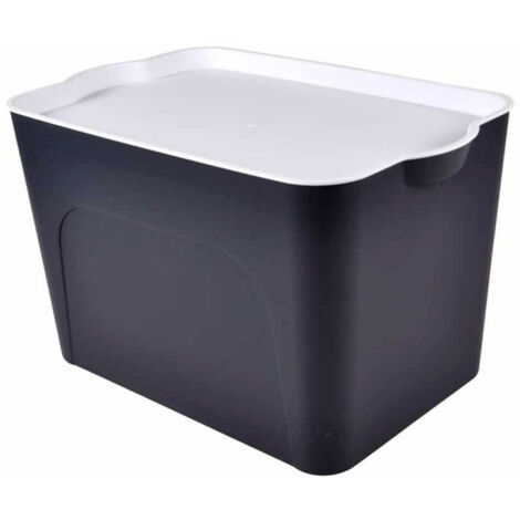 Boîte de Rangement Déco "Pratique" 24L Anthracite
