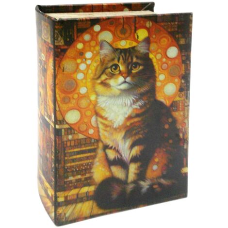 Boîte de rangement décorative pour chat, idéale comme cadeau original et fonctionnel pour les amoureux des chats.