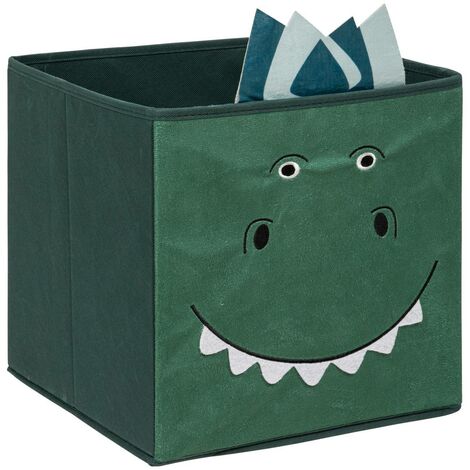 Boîte de rangement Dinosaure H29cm vert foncé - Atmosphera créateur d'intérieur