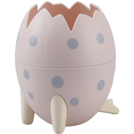 Boîte de Rangement d'oeufs de Dinosaure boîte de Rangement de Bureau de Dessin animé créatif Organisateur de Stockage de Brosse de Maquillage Multifonctionnel Porte-Stylo(rose)