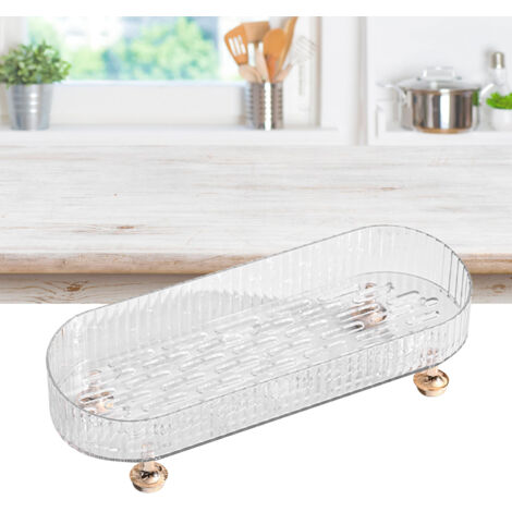 [Boîte de rangement drainante pour ustensiles] Mano [Modèle Classique] [Transparent Plastique Premium 30x11x7cm]