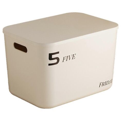 Boîte de rangement empilable avec couvercle - Contenant anti-poussière pour cosmétiques A