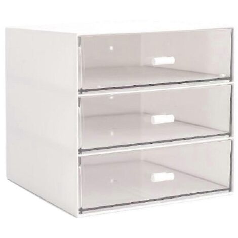 Boîte de rangement empilable pour fournitures de bureau, pour hommes, femmes, étudiants et enfants