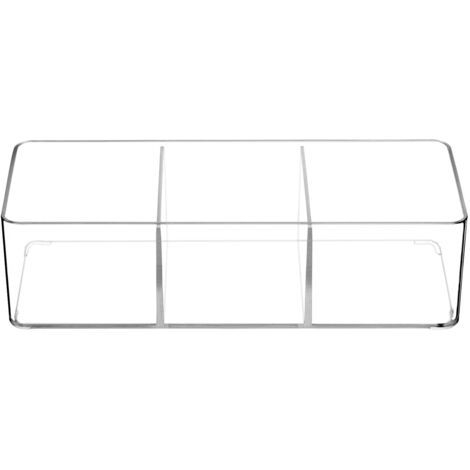 Boîte à Thé 3 Tiroirs Transparents - Organisateur Empilable Pour Sachets De Thé, Bureau, Cosmétiques