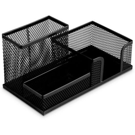Boîte de rangement en métal à 3 compartiments – Convient pour une utilisation au bureau