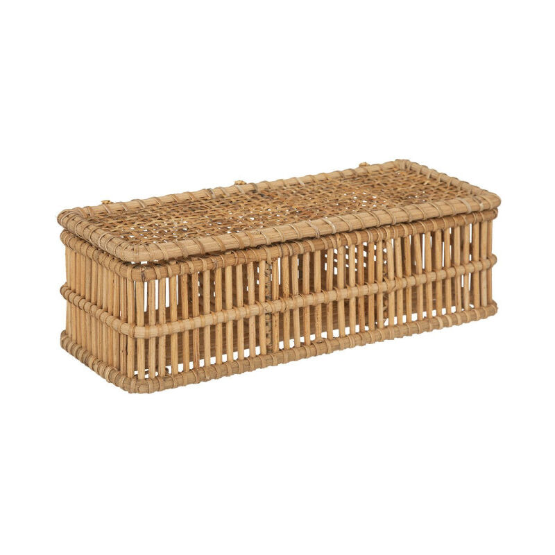Boîte de Rangement en Rotin 'Lour' 31cm Beige