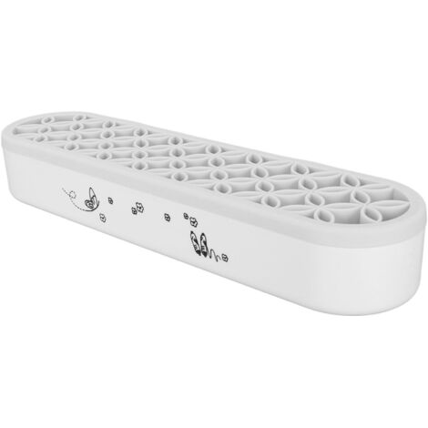 Boîte de Rangement en Silicone Souple pour Pinceaux de Maquillage, Outils de Couture et Plus - Multifonctionnelle, Gris