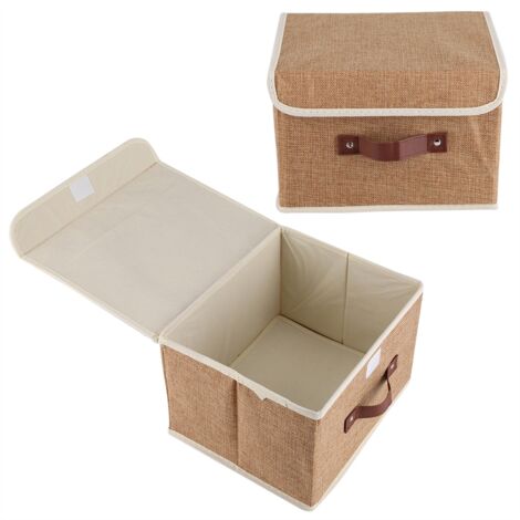 Boîte de Rangement en Textile Doux pour Vêtements, Jouets et Livres à la Maison - Organisateur Multifonction pour Armoire et Espaces de Vie