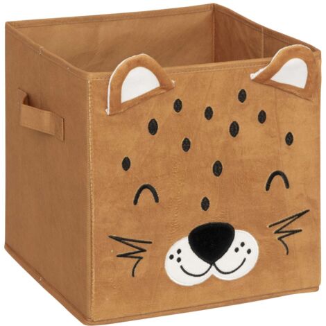 Boîte de rangement enfant tigre en velours JOEY