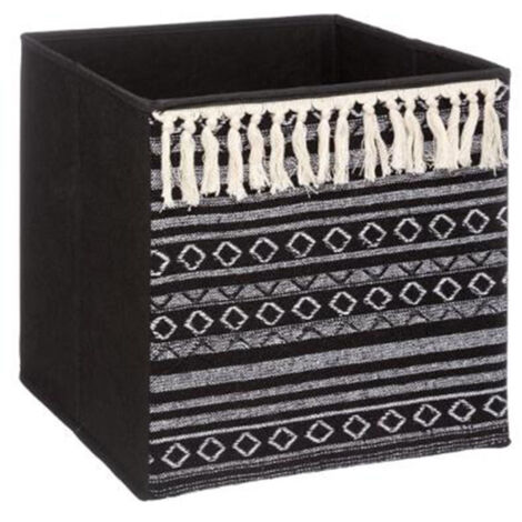Boîte de Rangement Ethnique Mix N'Modul 31x31cm Noir